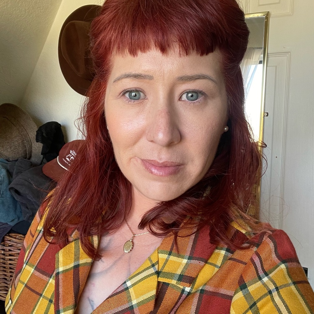 Collectif Red and Yellow Plaid Caterina Swing dress - Picture 5 of 5
